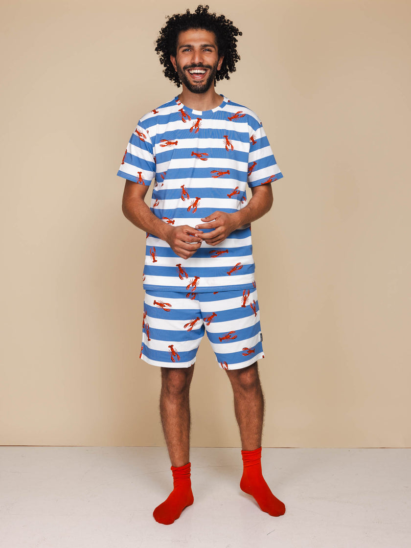 Lobsters T-shirt en Shorts set Heren