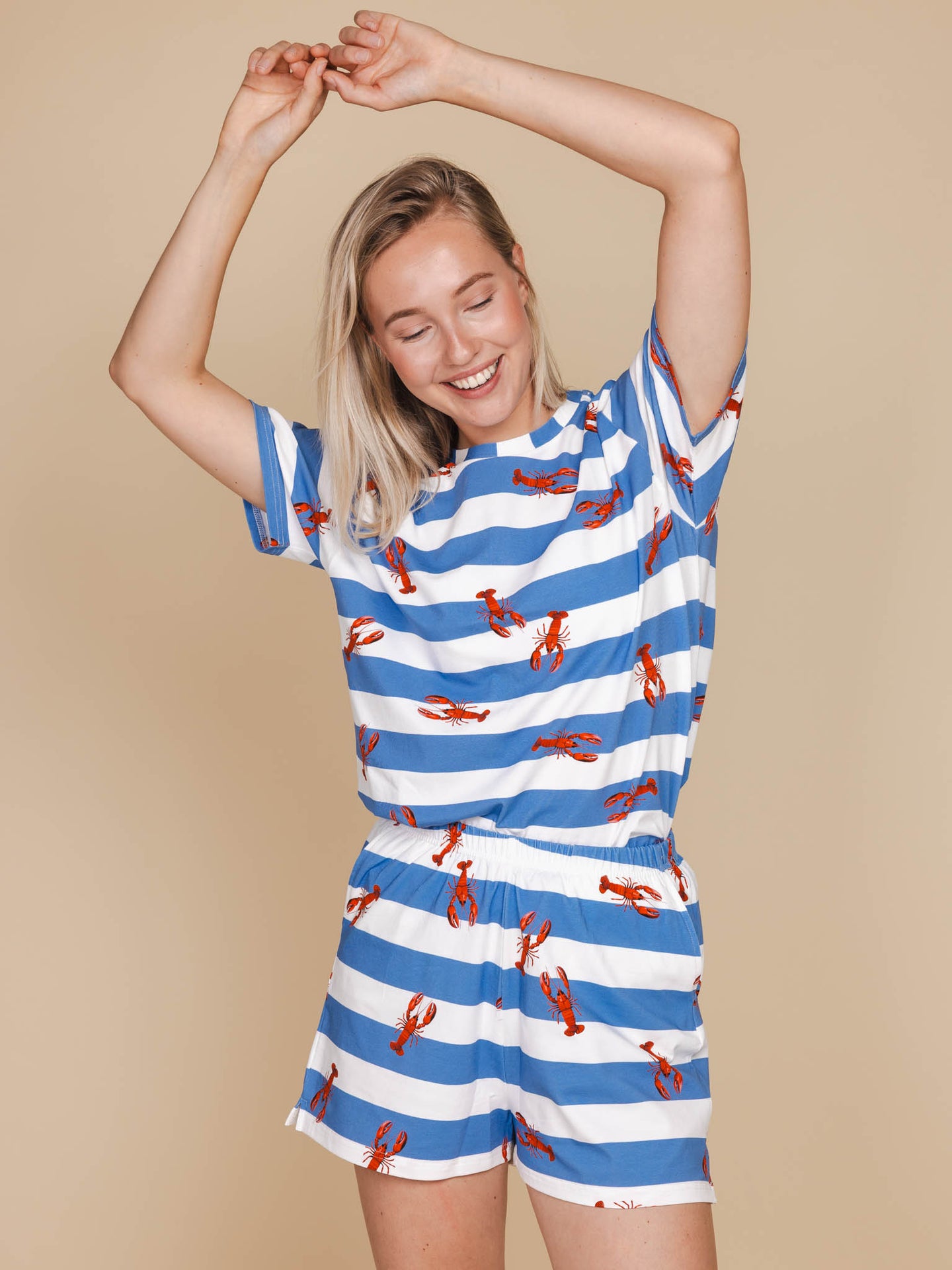 Lobsters T-shirt en Shorts set Dames - SNURK