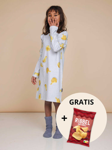 Chips Long Sleeve Dress Kids