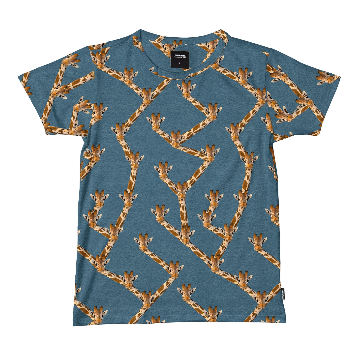 Giraffe Blue T-shirt Unisex