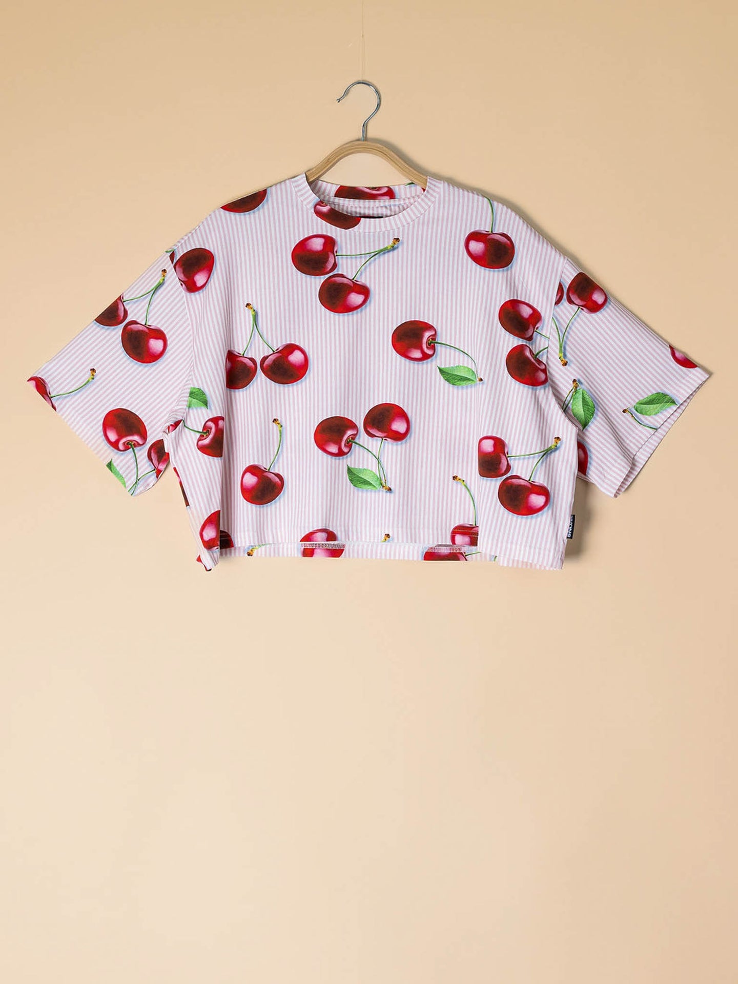 Mon Cherry Cropped T-Shirt Dames - SNURK