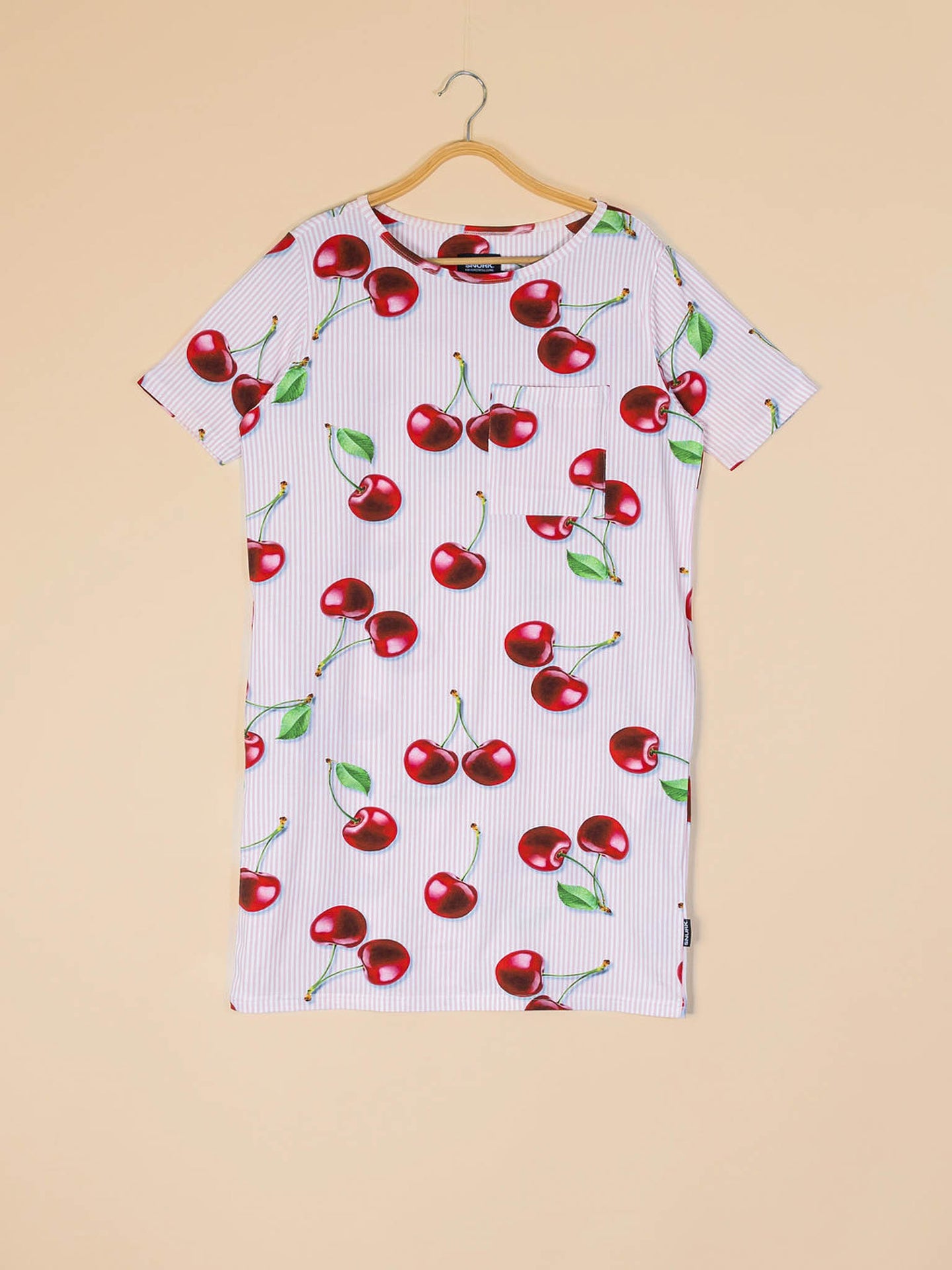 Mon Cherry T-shirt Dress Dames - SNURK
