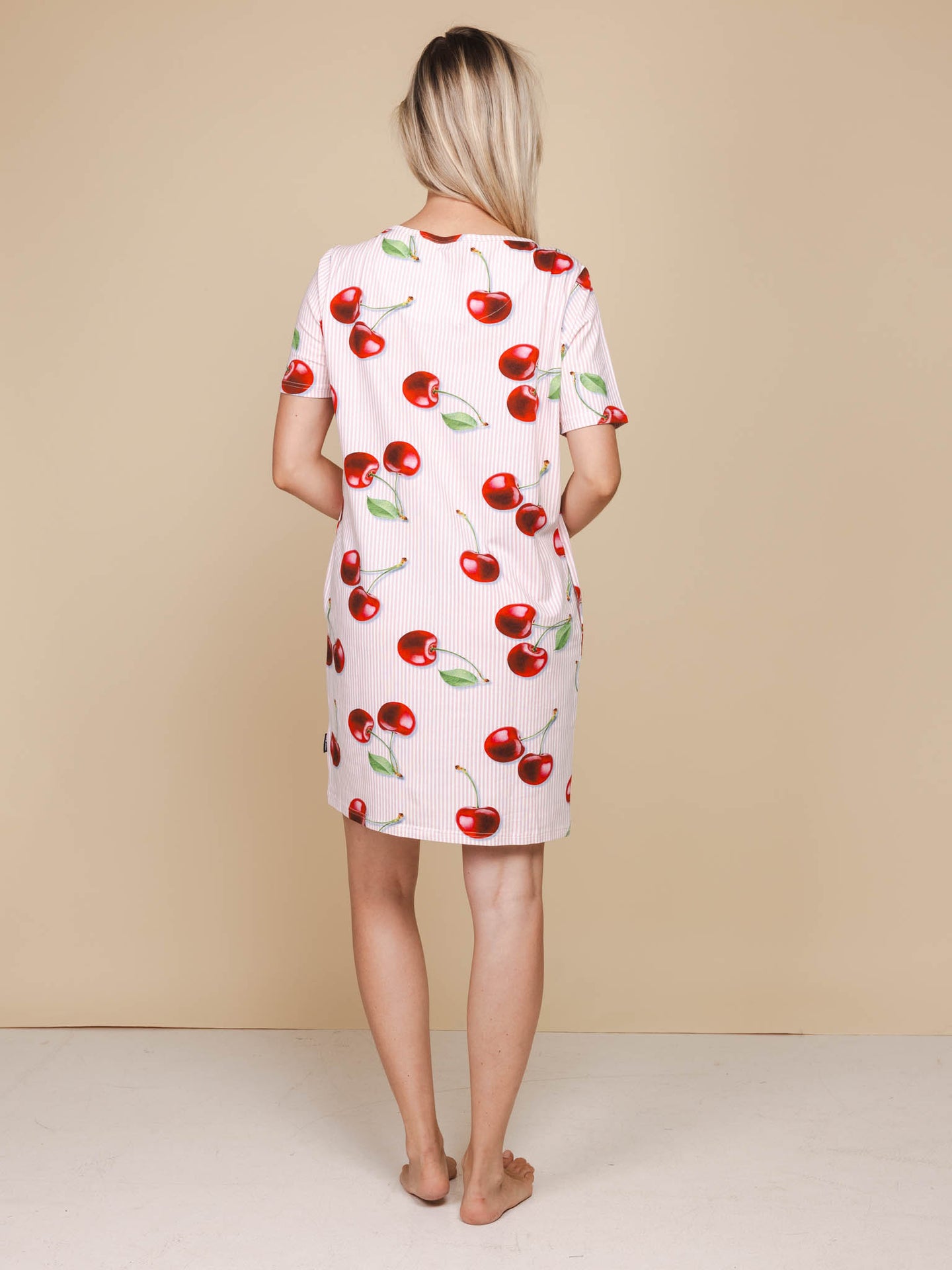Mon Cherry T-shirt Dress Dames - SNURK