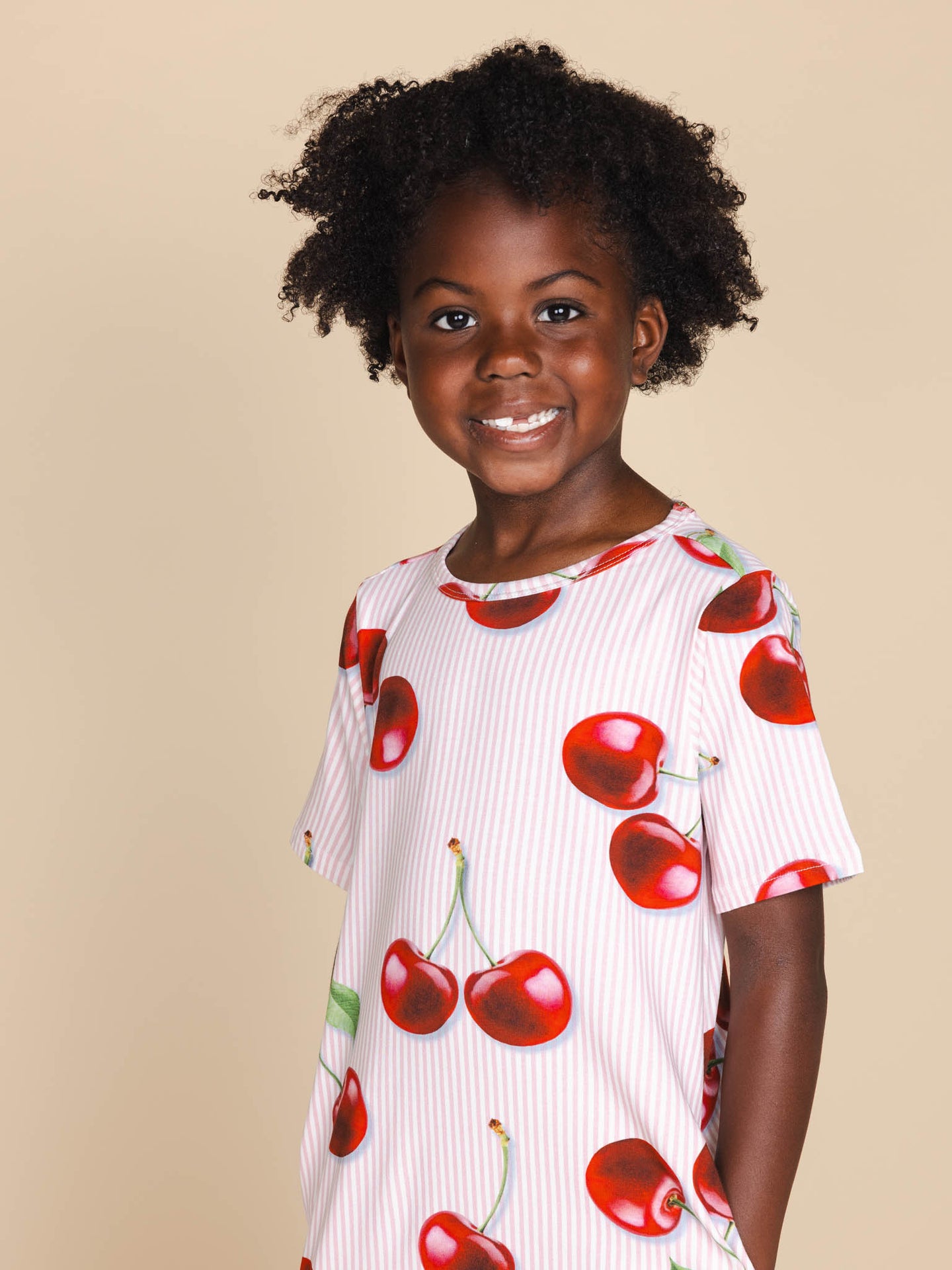 Mon Cherry T-shirt Dress Kids - SNURK