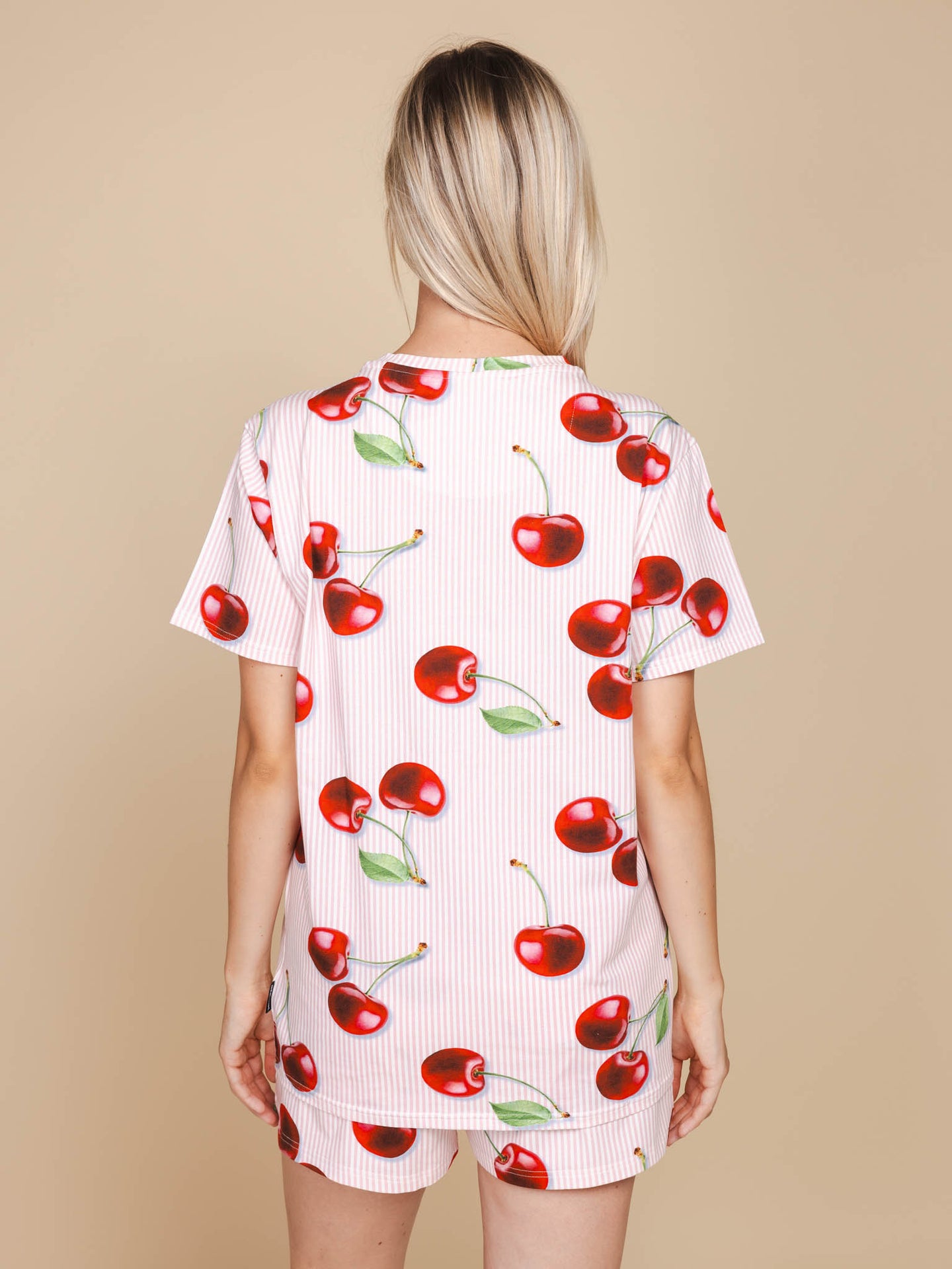 Mon Cherry T-shirt en Shorts set Dames - SNURK