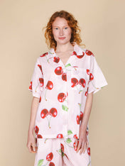 Mon Cherry Button Up set Women