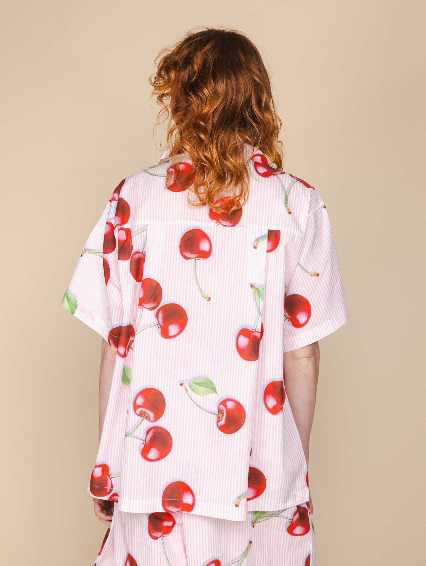 Mon Cherry Button Up Blouse