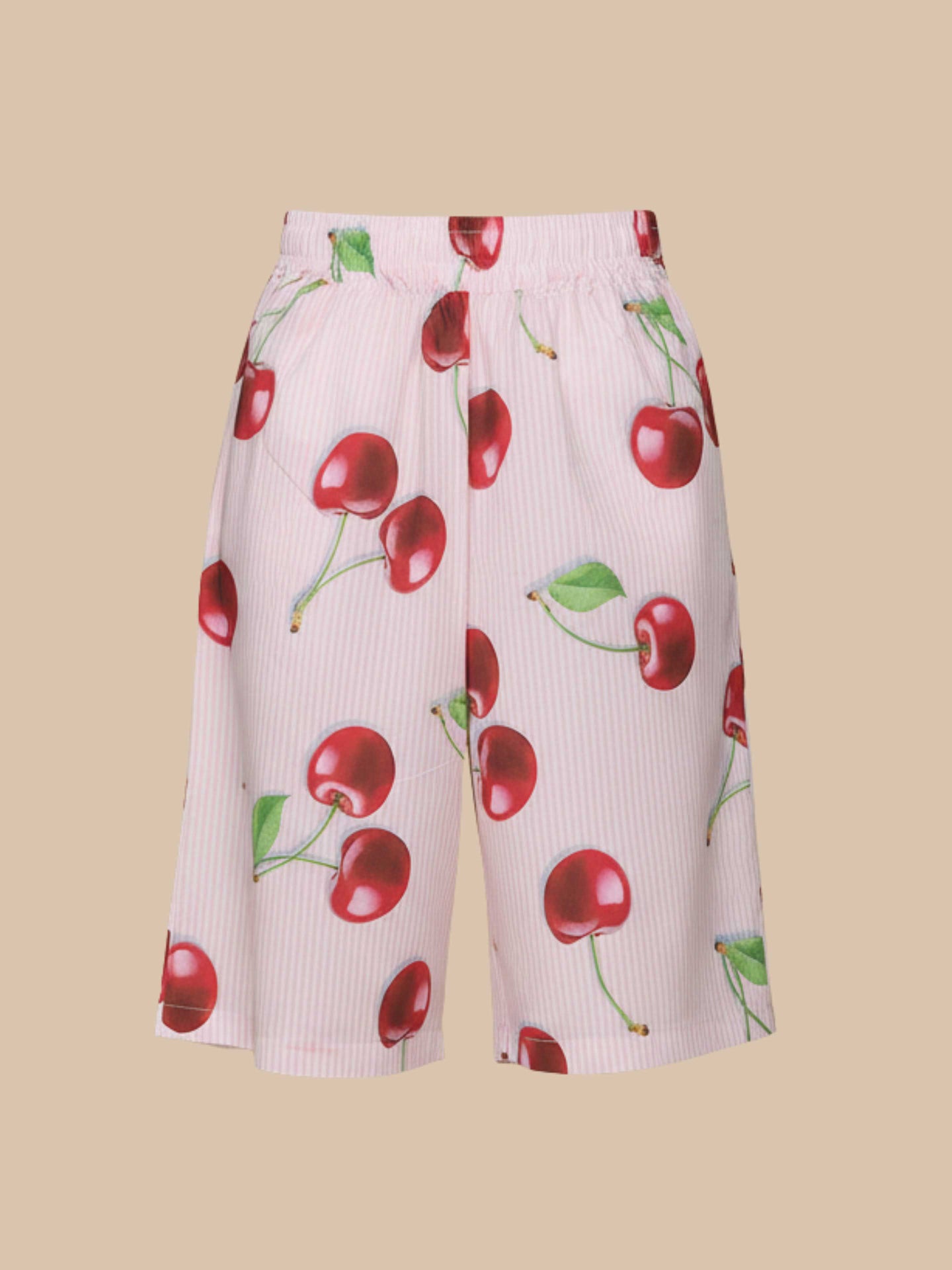 Mon Cherry Wide Leg Shorts