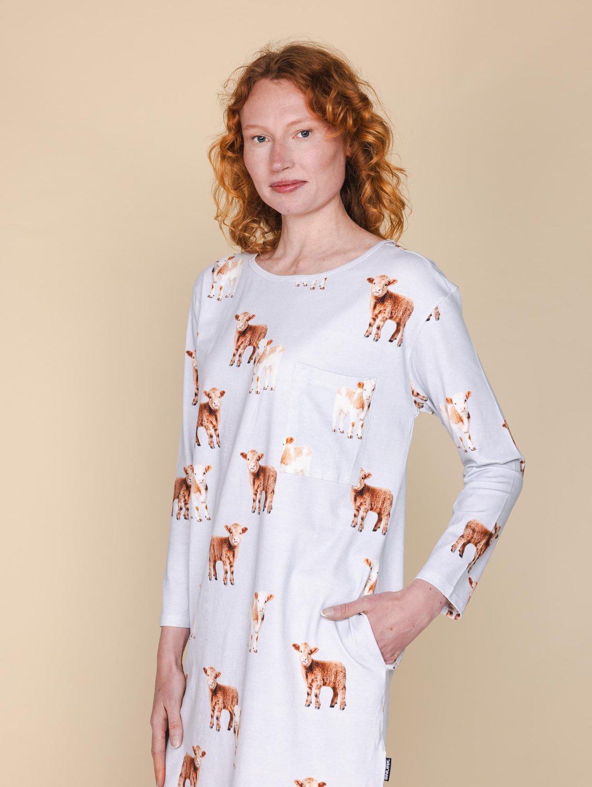 Moo Moo Long Sleeve Dress Women