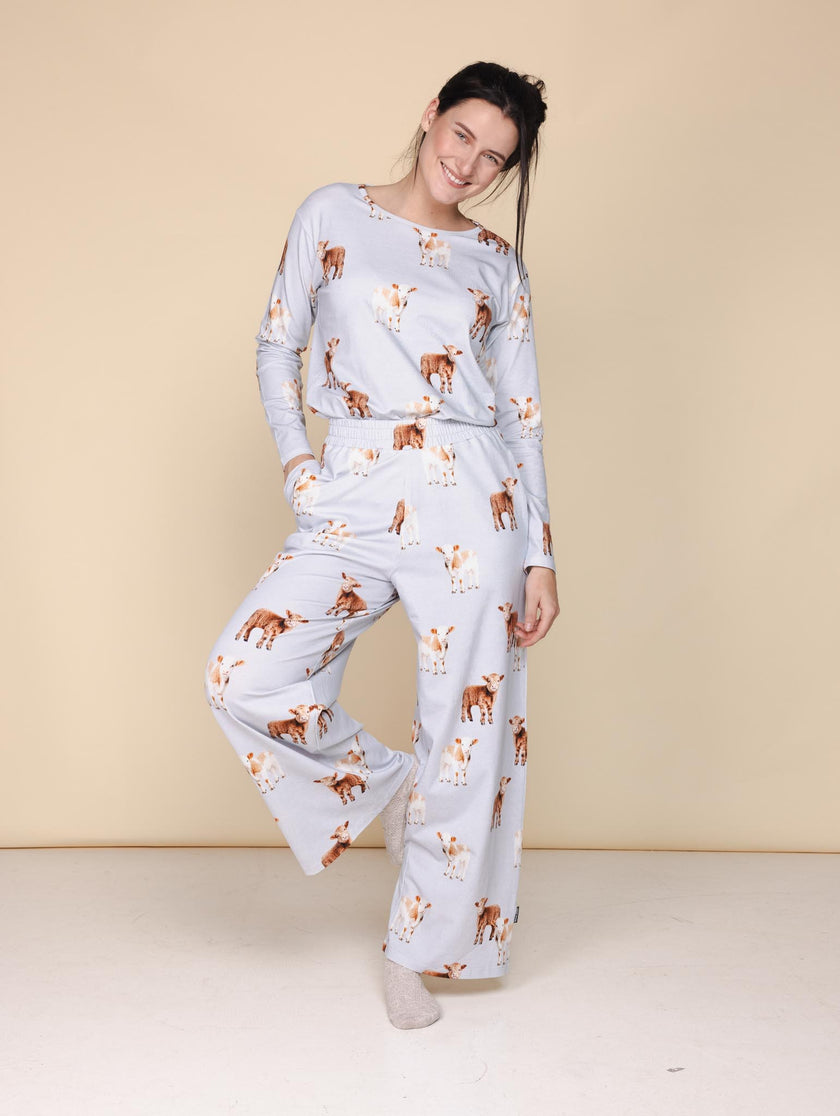 Moo Moo Wijde Broek Dames