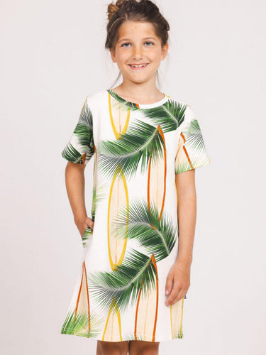 Surf Break T-shirt Dress Kids