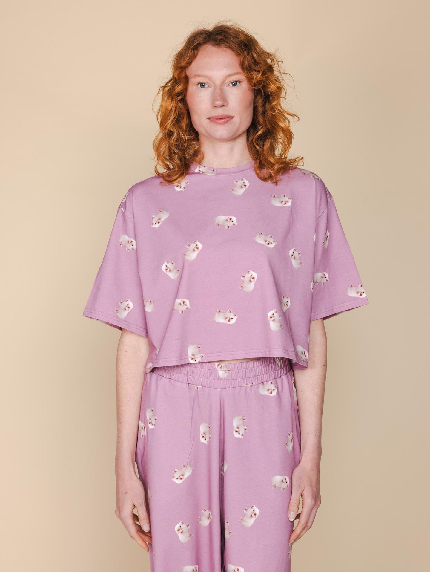 Oink Oink Cropped T-Shirt Women