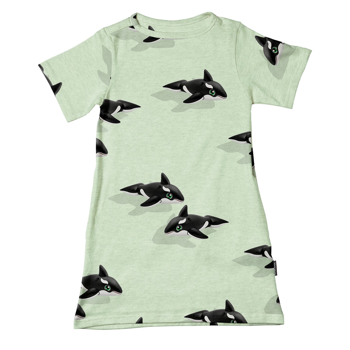 Orca Green T-shirt Dress Kids