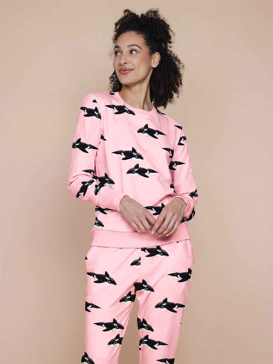 Orca Pink Sweater en Pants set Women