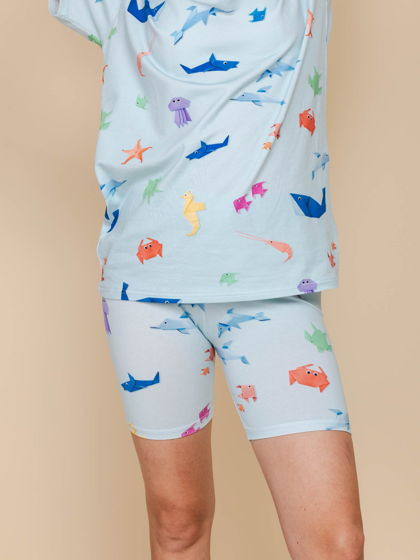 Origami Sea Bikershorts Damen