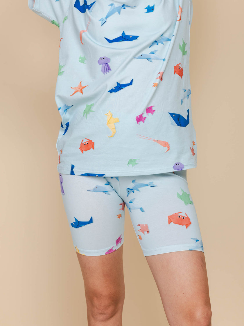 Origami Sea Bikershorts Dames