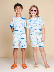 Origami Sea T-shirt en Shorts set Kids