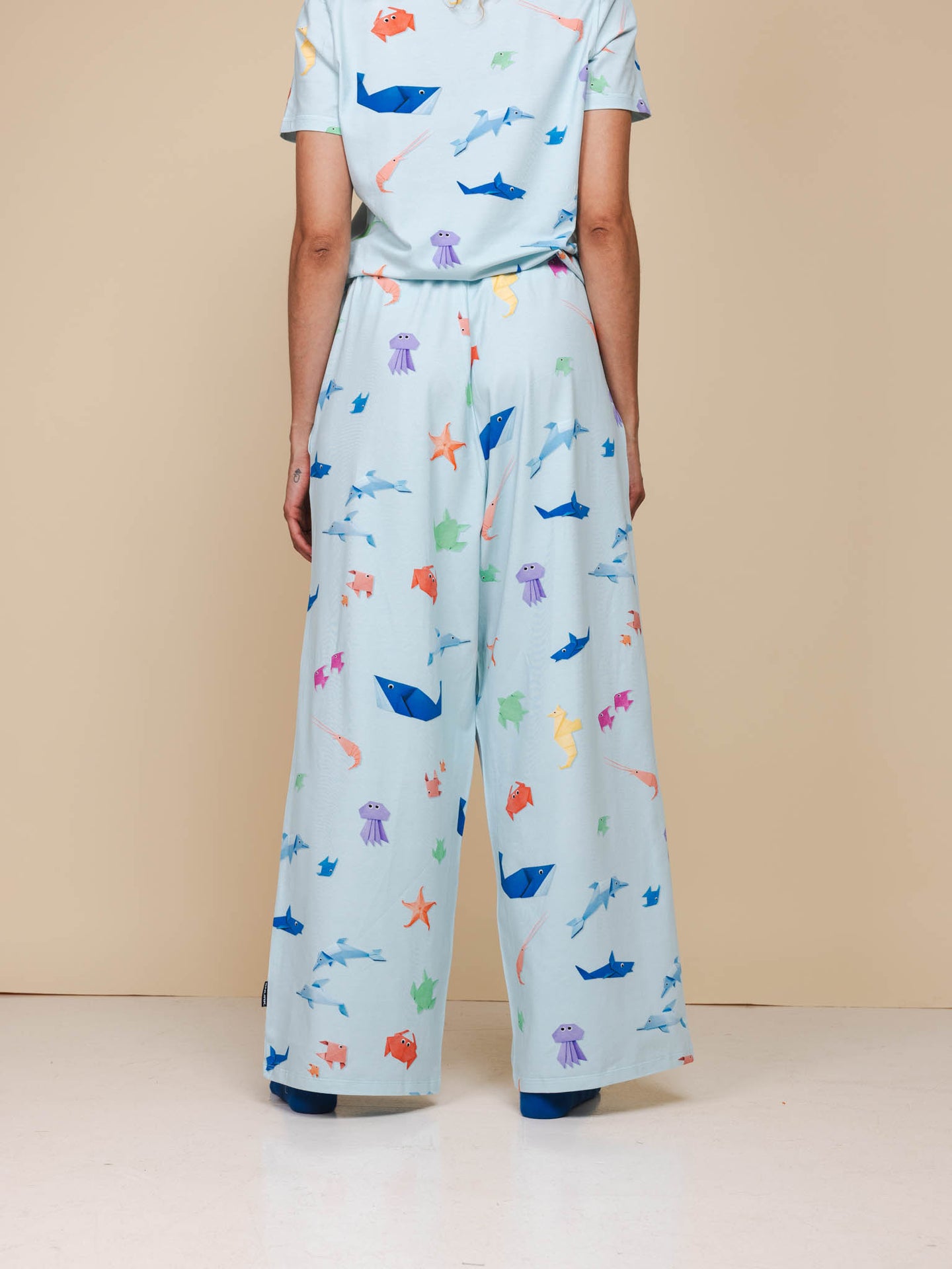 Origami Sea weite Hose Damen