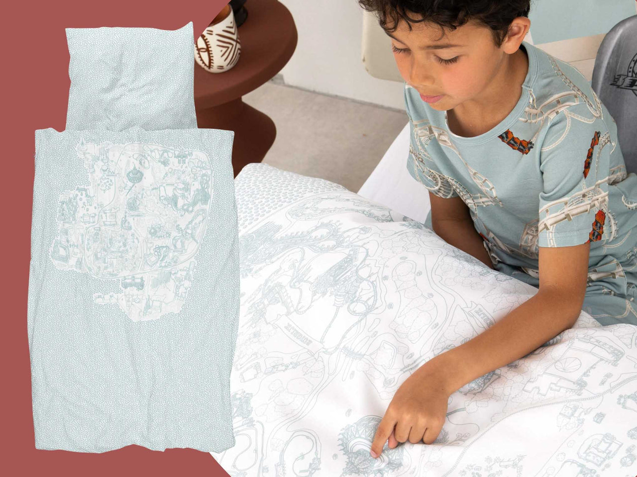 Plattegrond van de Efteling op onderzijde