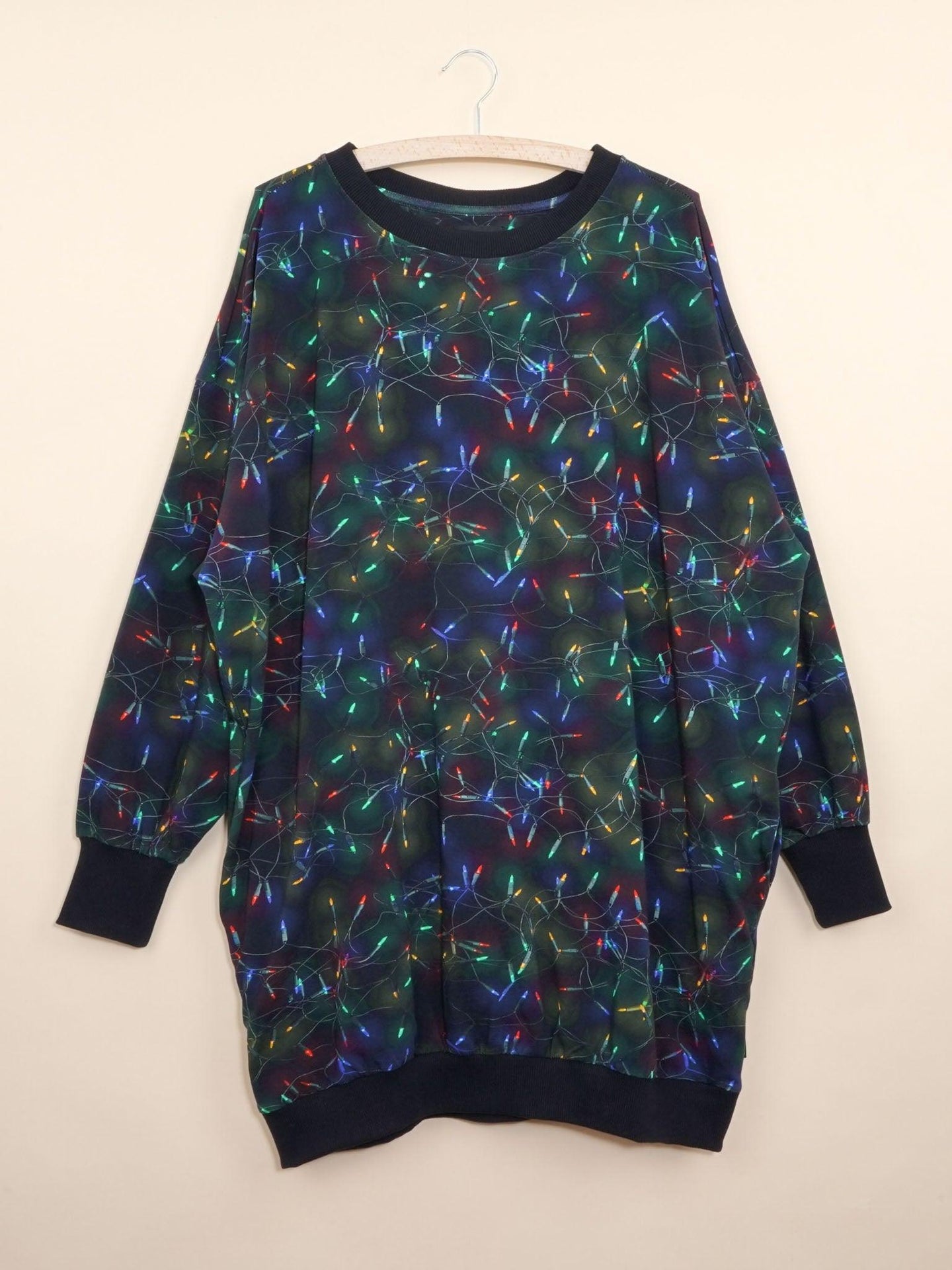 Xmas Lights Sweater Dress Women