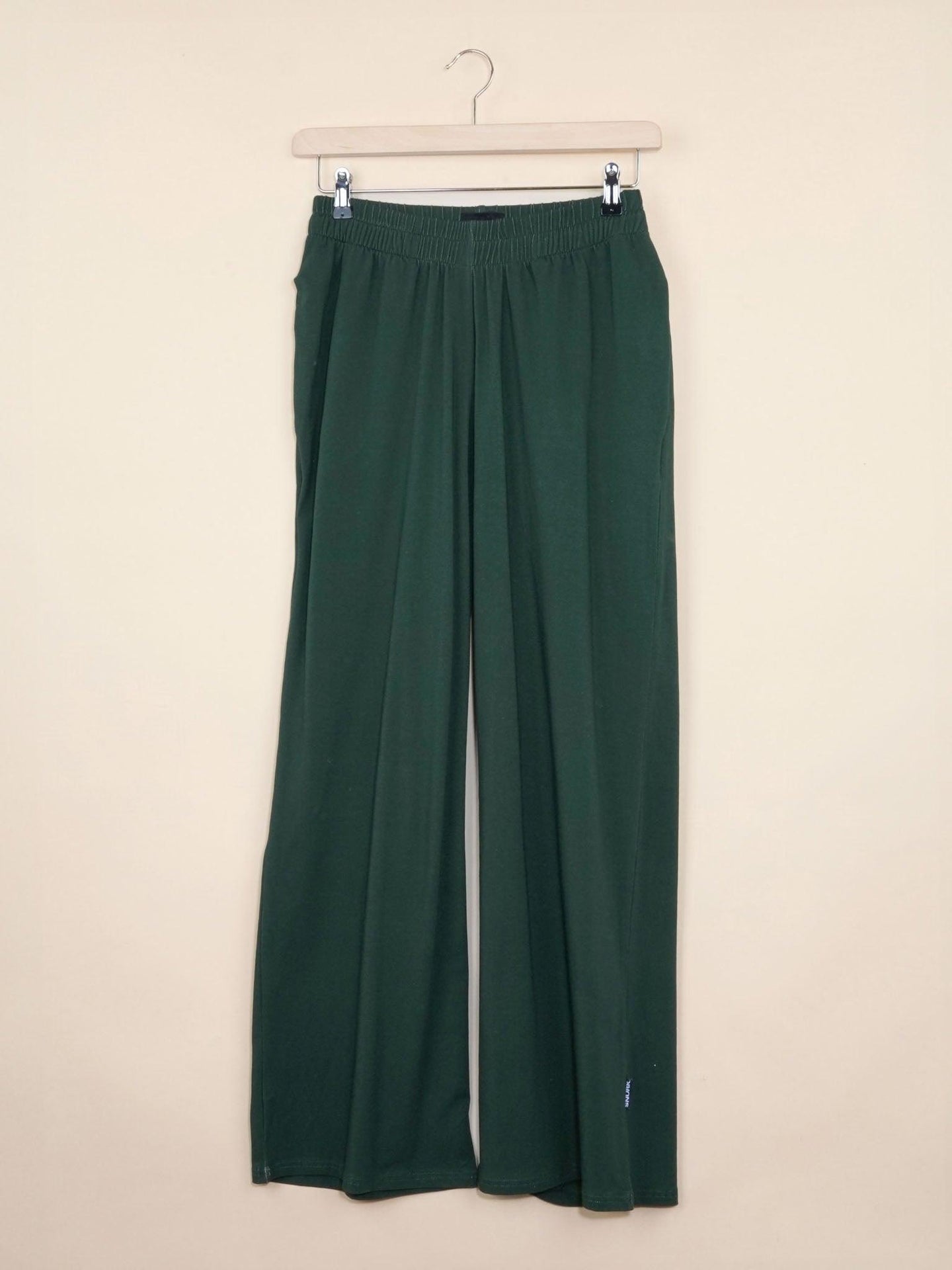 Dark Green Wide Pants Women