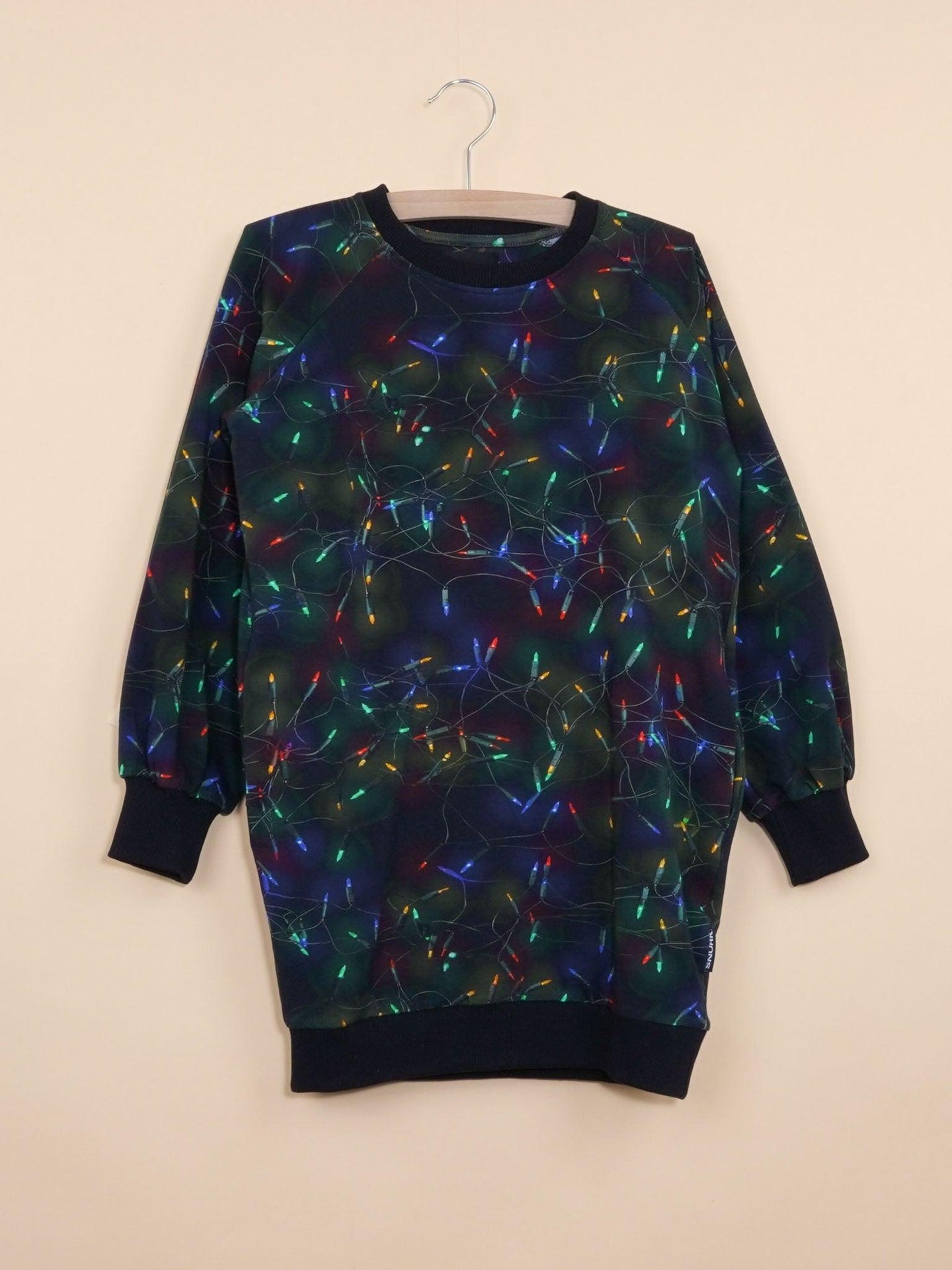 Xmas Lights Sweater Dress Kinderen