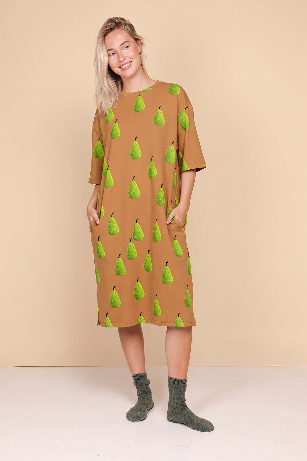Pears Relaxed Tee Dress Dames