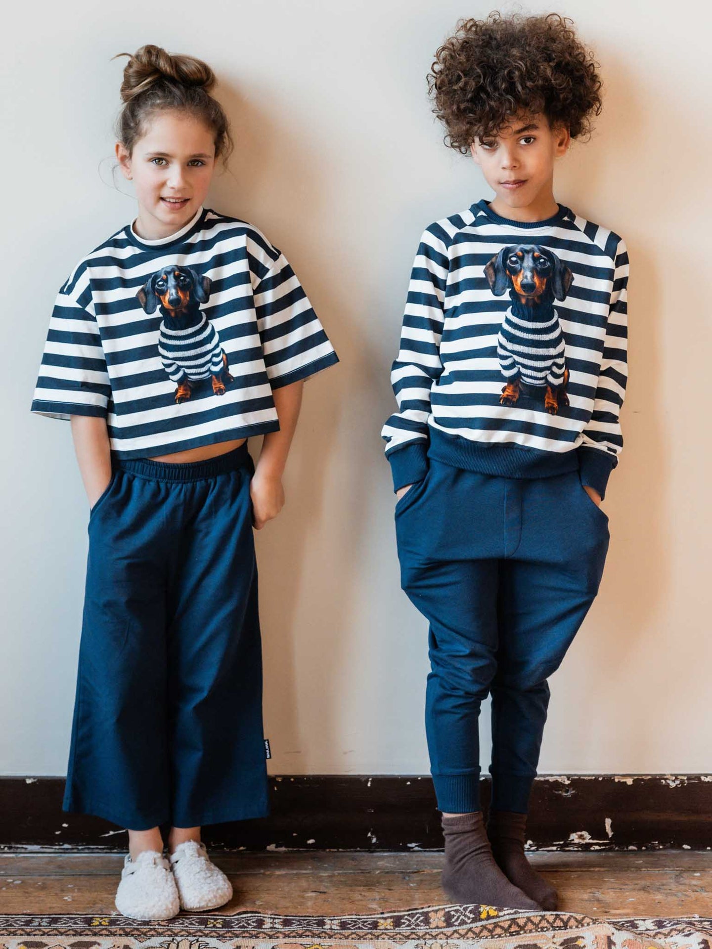 Pierre Cropped T-shirt en Wijde broek set Kids - SNURK