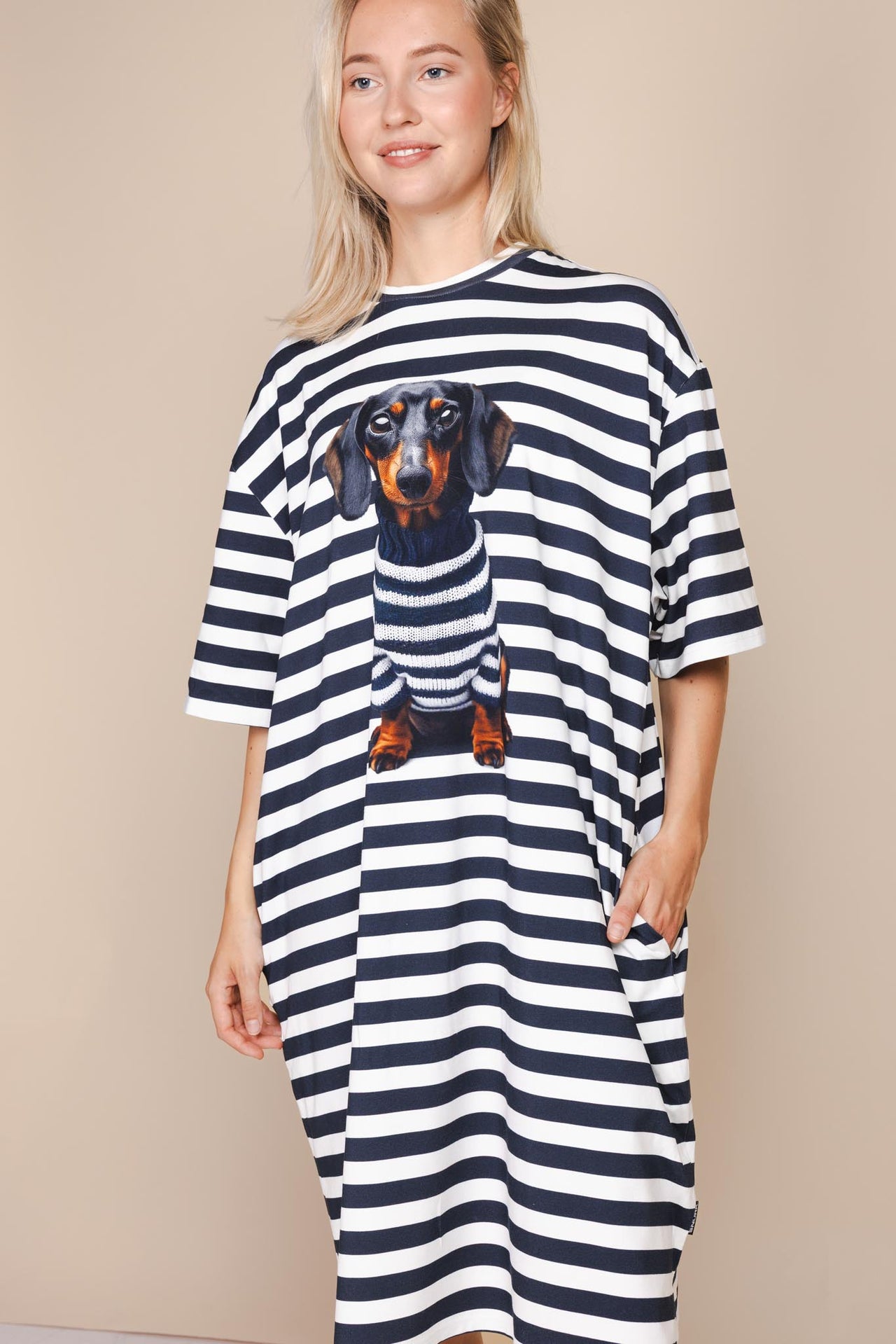 Pierre Relaxed Tee Dress Dames - SNURK