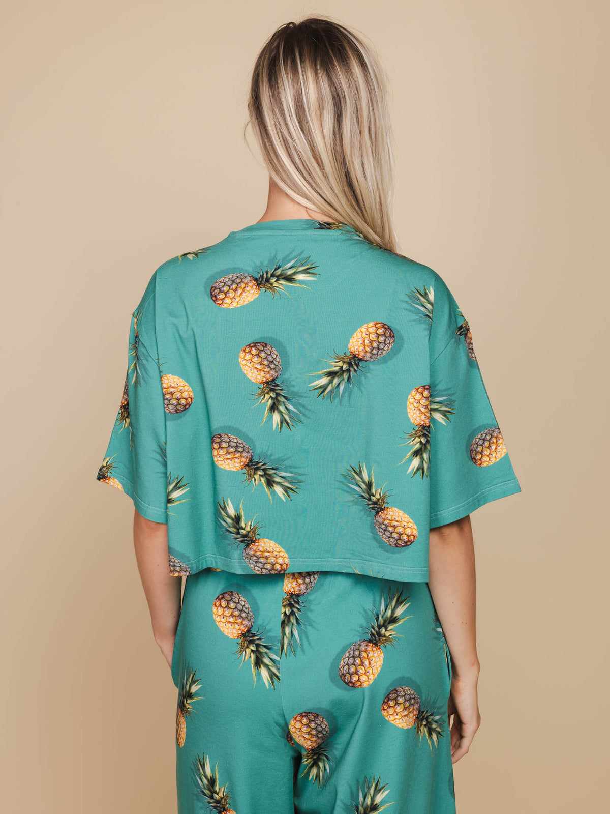 Pineapples Cropped T-Shirt Damen