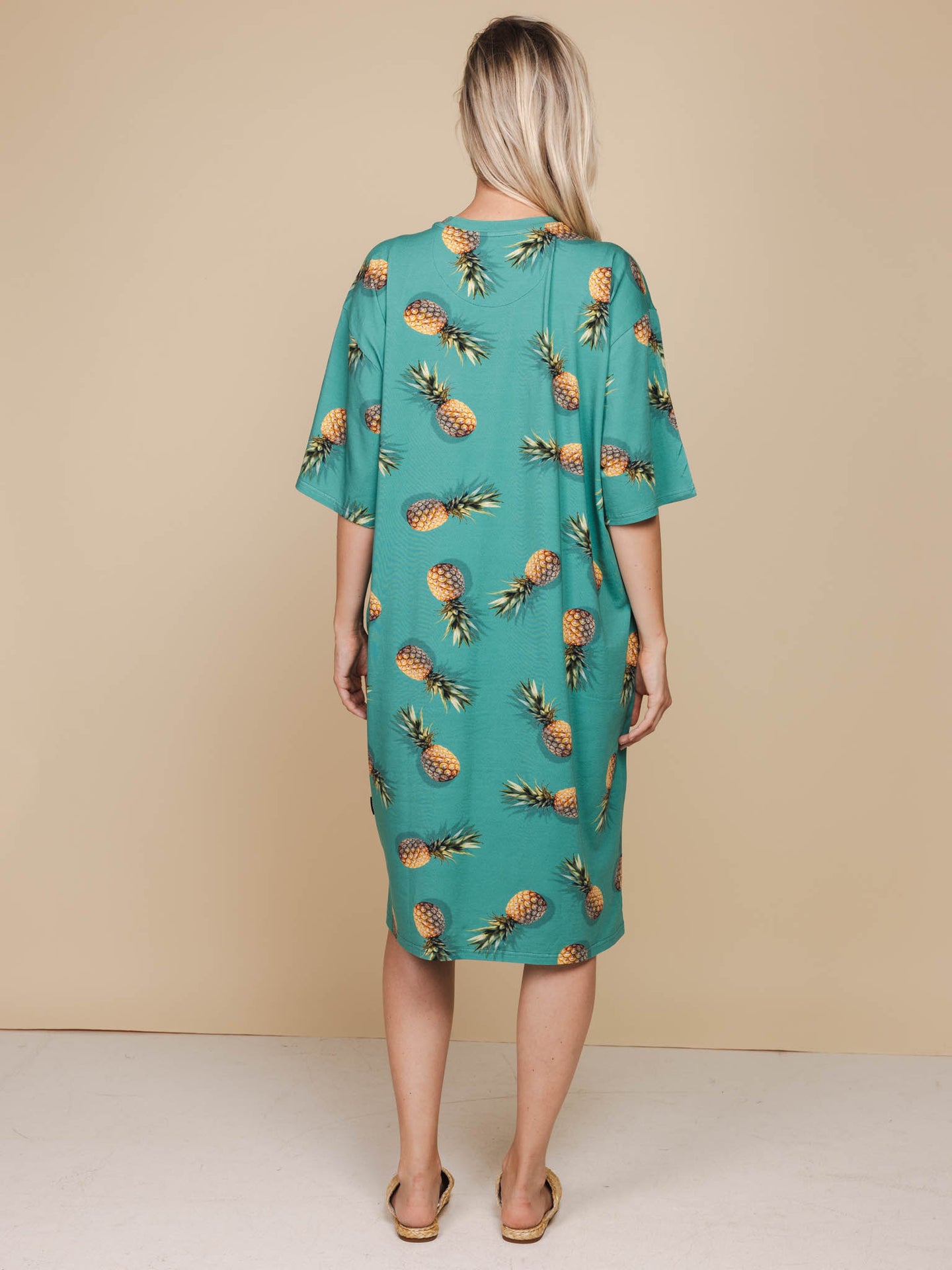 Pineapples Relaxed Tee Dress Damen