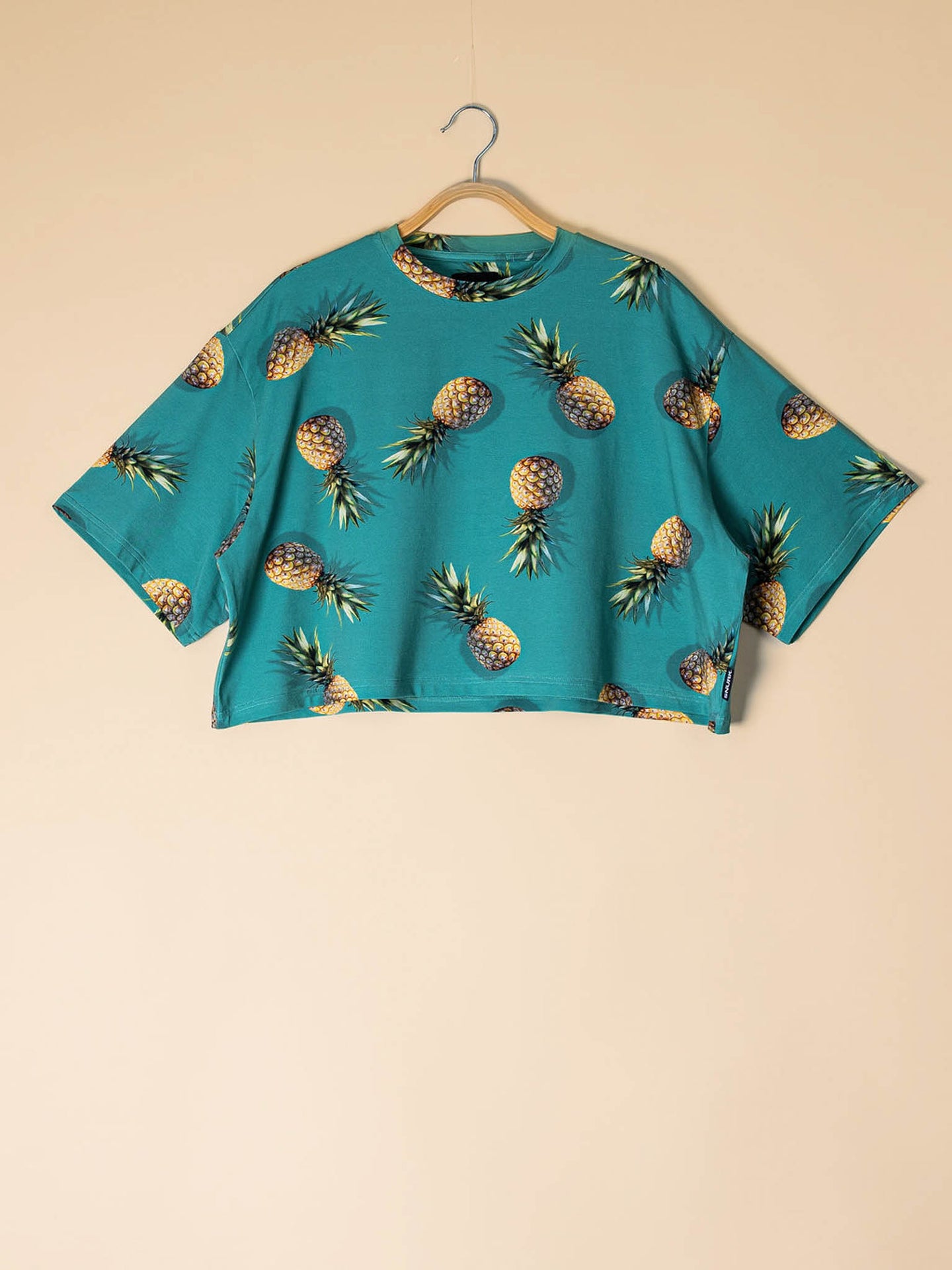 Pineapples Cropped T-Shirt Dames - SNURK