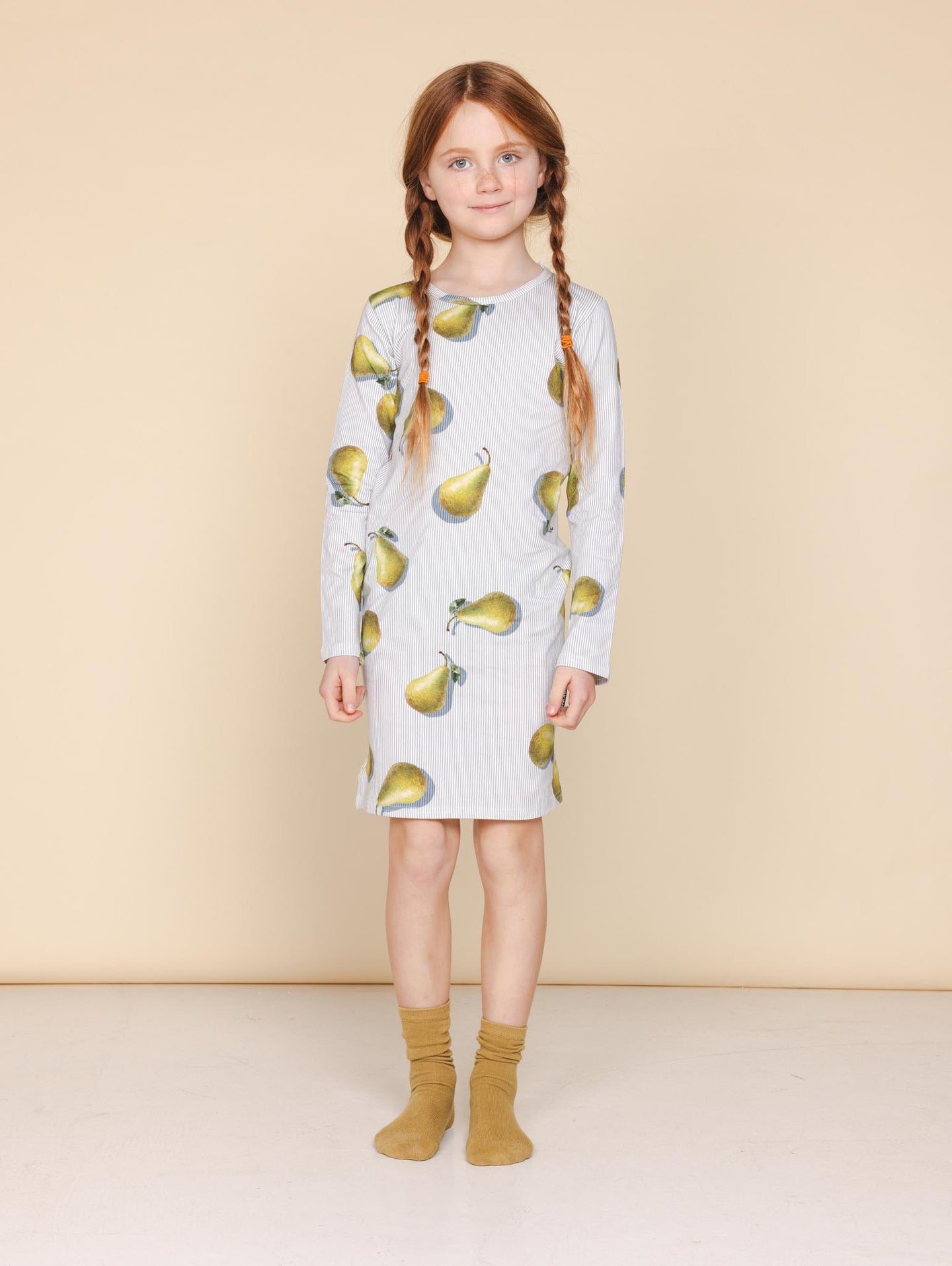 Poire Noir Long Sleeve Dress Kids