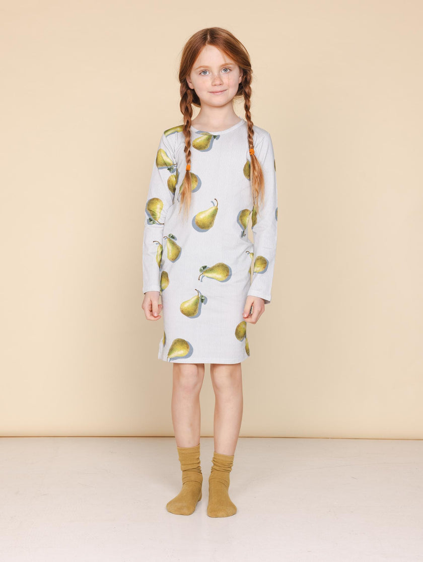 Poire Noir Long Sleeve Dress Kids