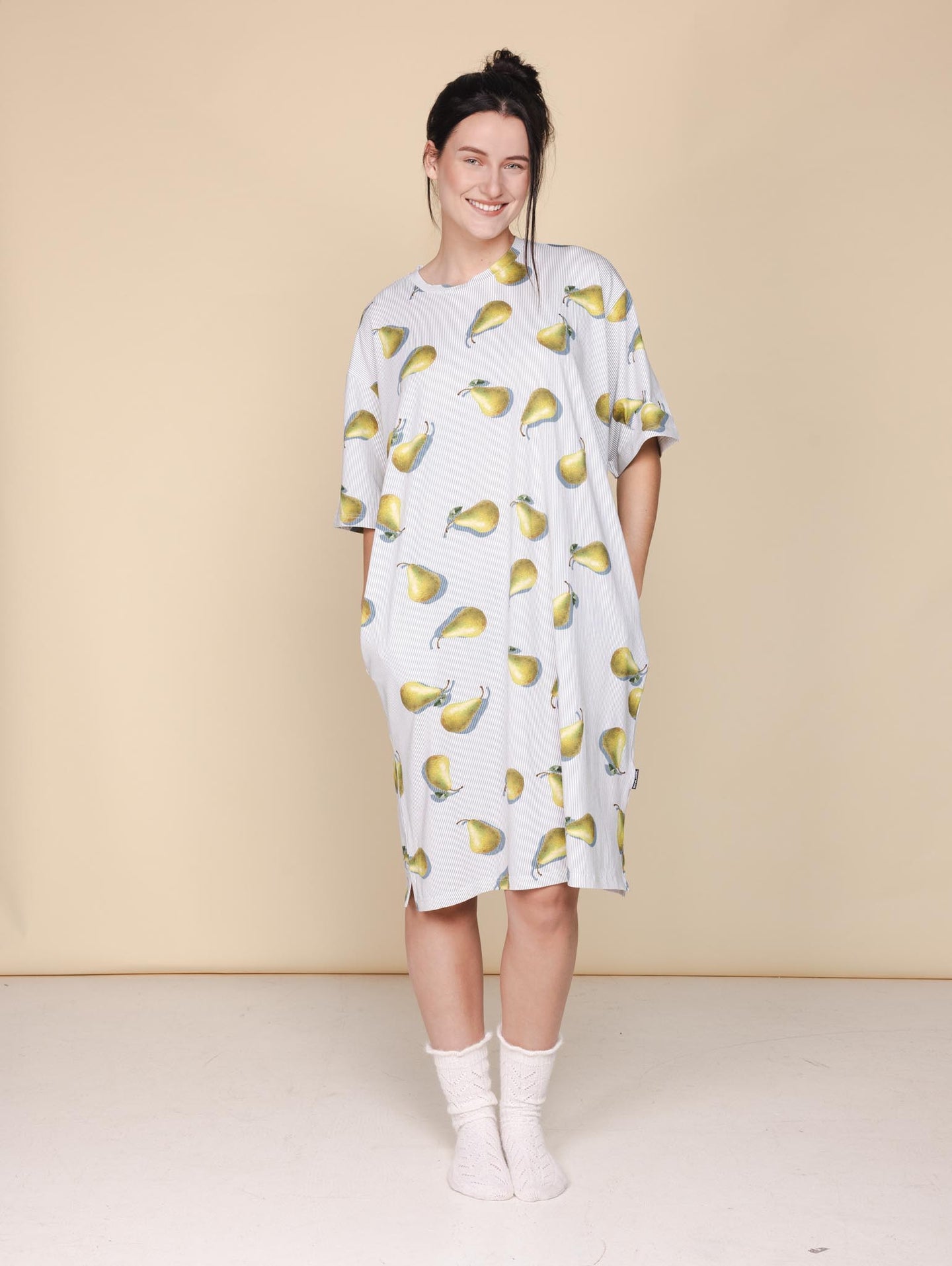 Poire Noir Relaxed Tee Dress Women