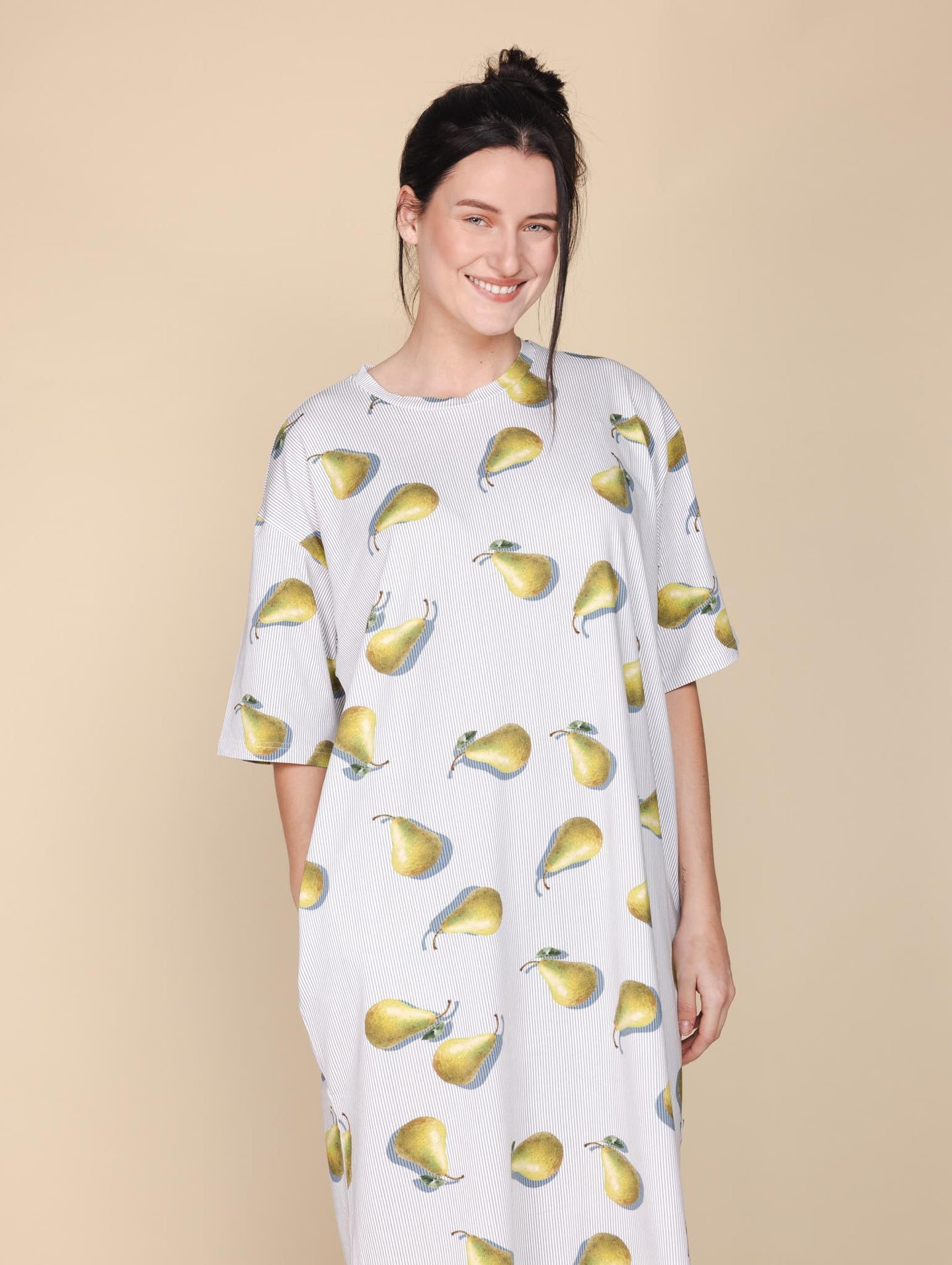 Poire Noir Relaxed Tee Dress Women
