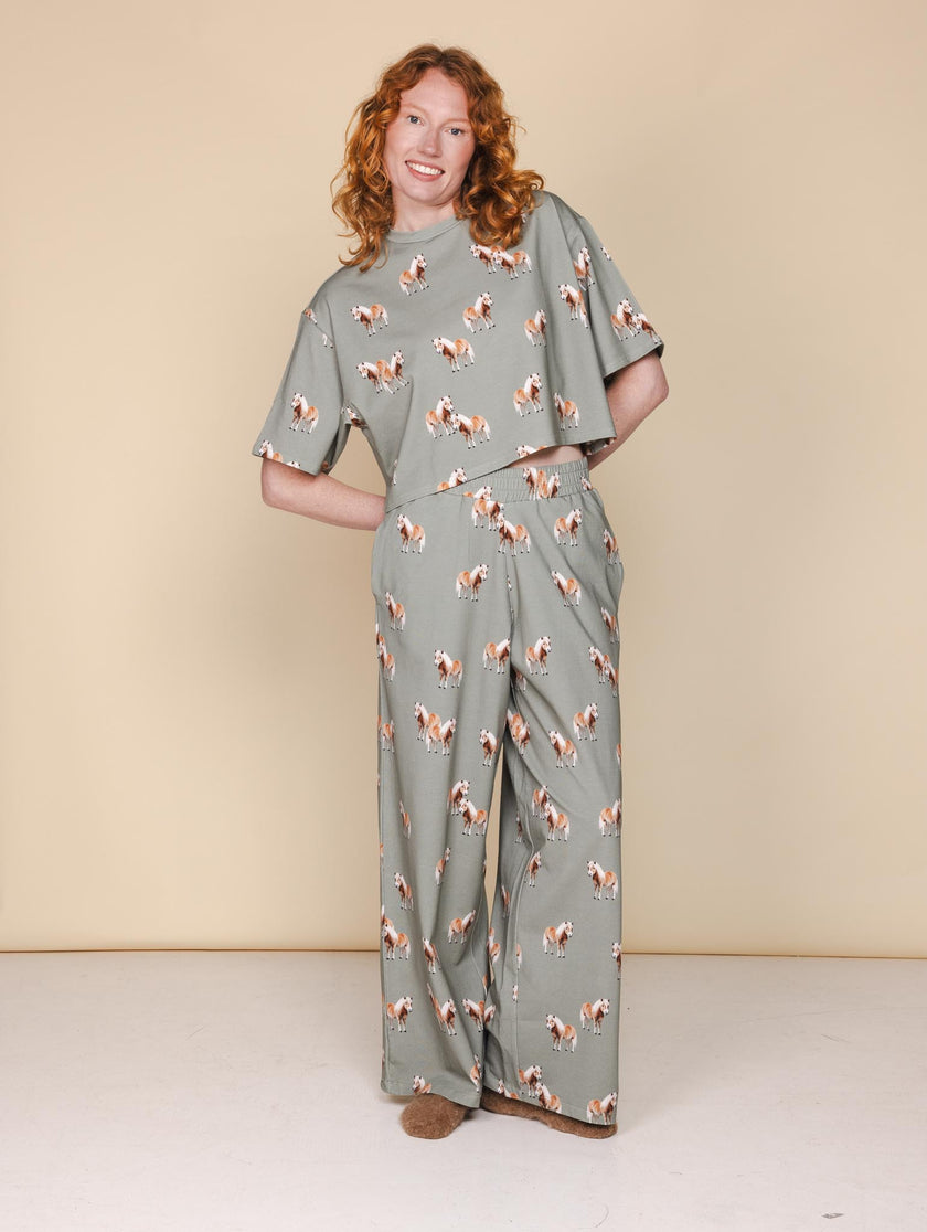 Pony Parade Cropped T-Shirt Dames