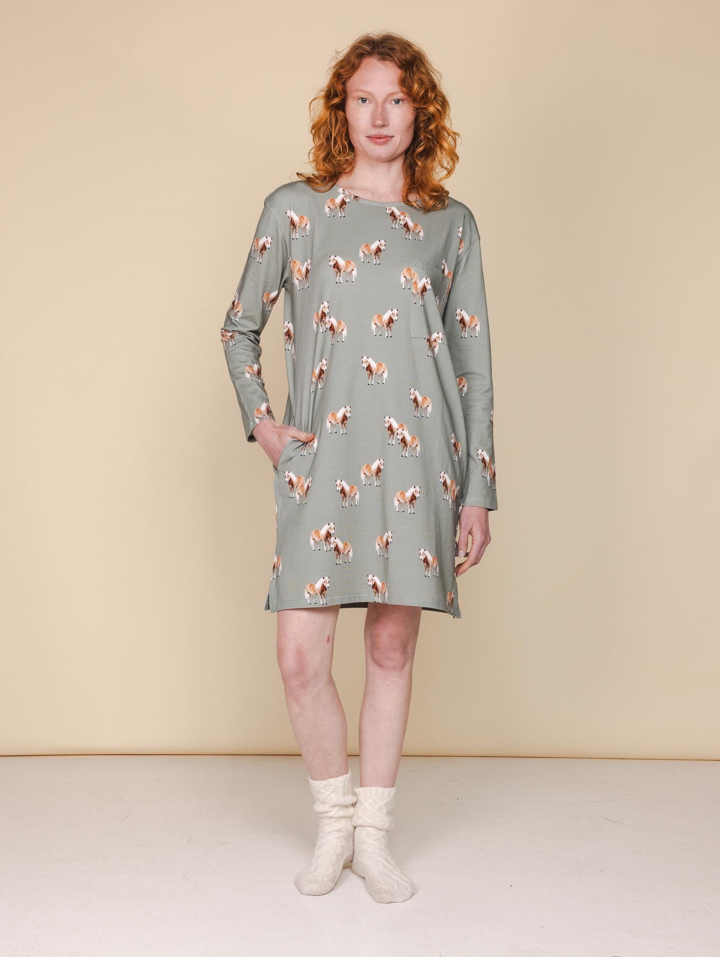 Pony Parade Long Sleeve Dress Damen