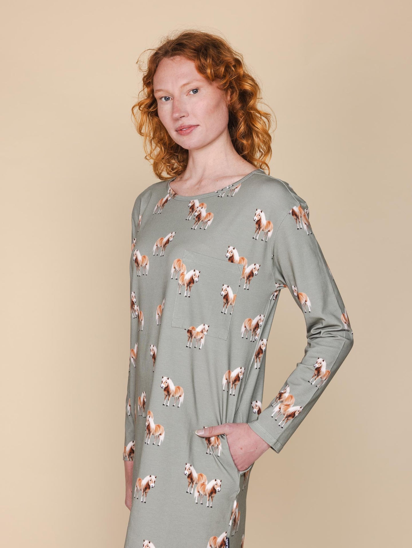 Pony Parade Long Sleeve Dress Damen