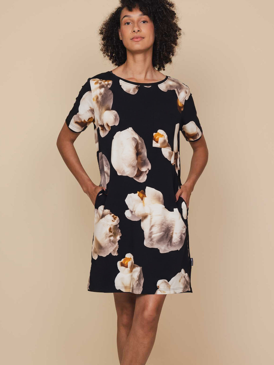 Popcorn T-shirt Dress Dames
