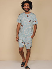 Efteling Python T-shirt en Shorts set Heren