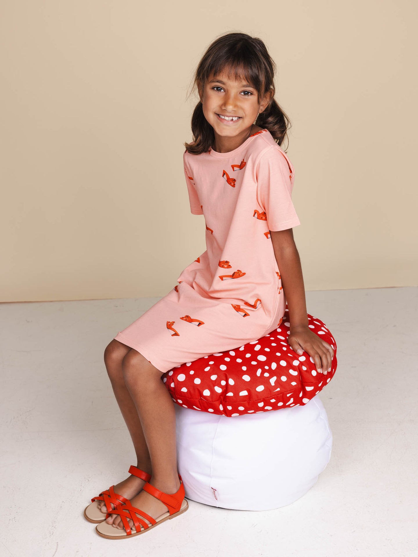 Efteling Rode Schoentjes T-shirt Dress Kids - SNURK
