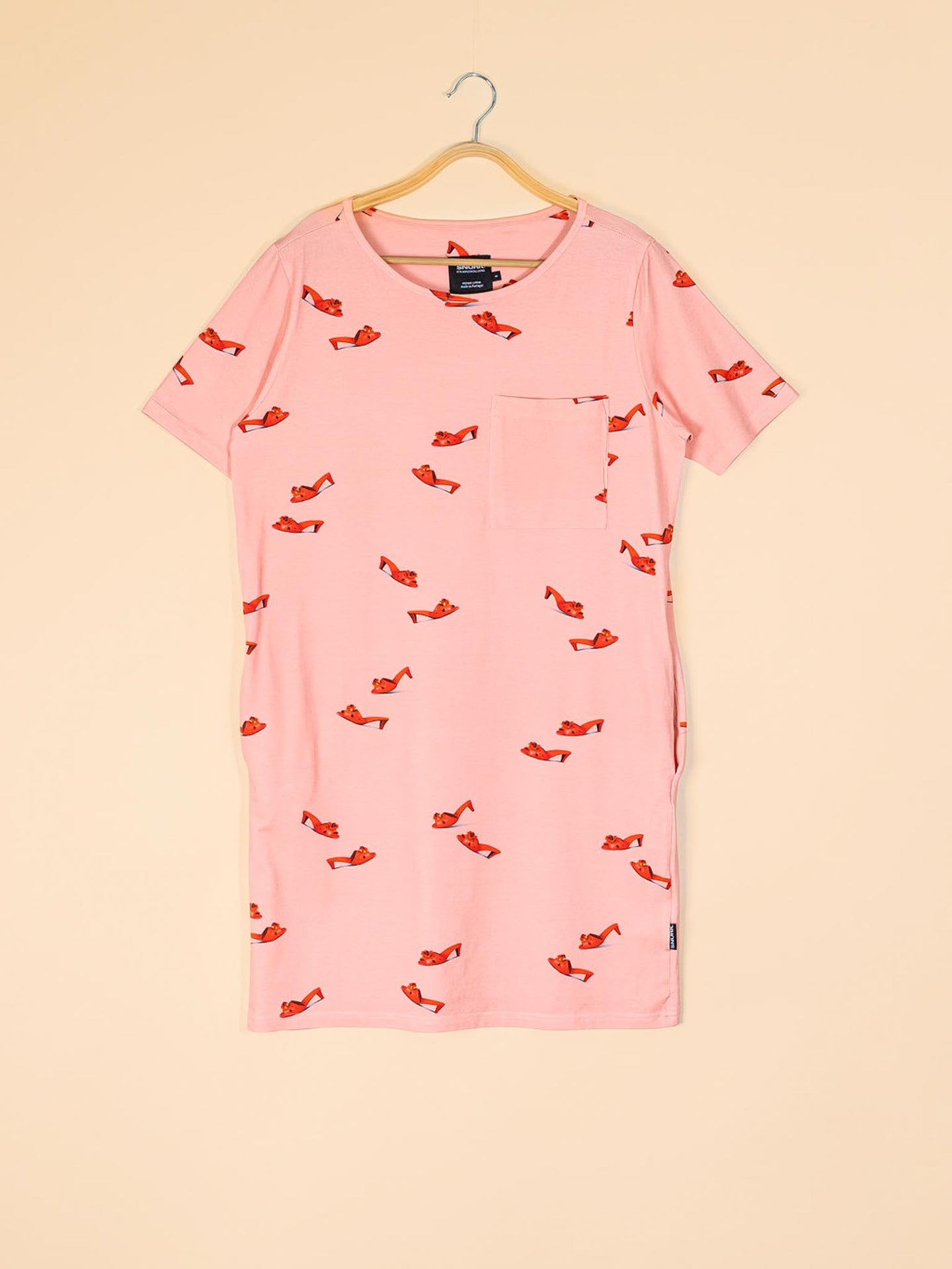Rote Schuhe T-shirt Dress Damen - SNURK