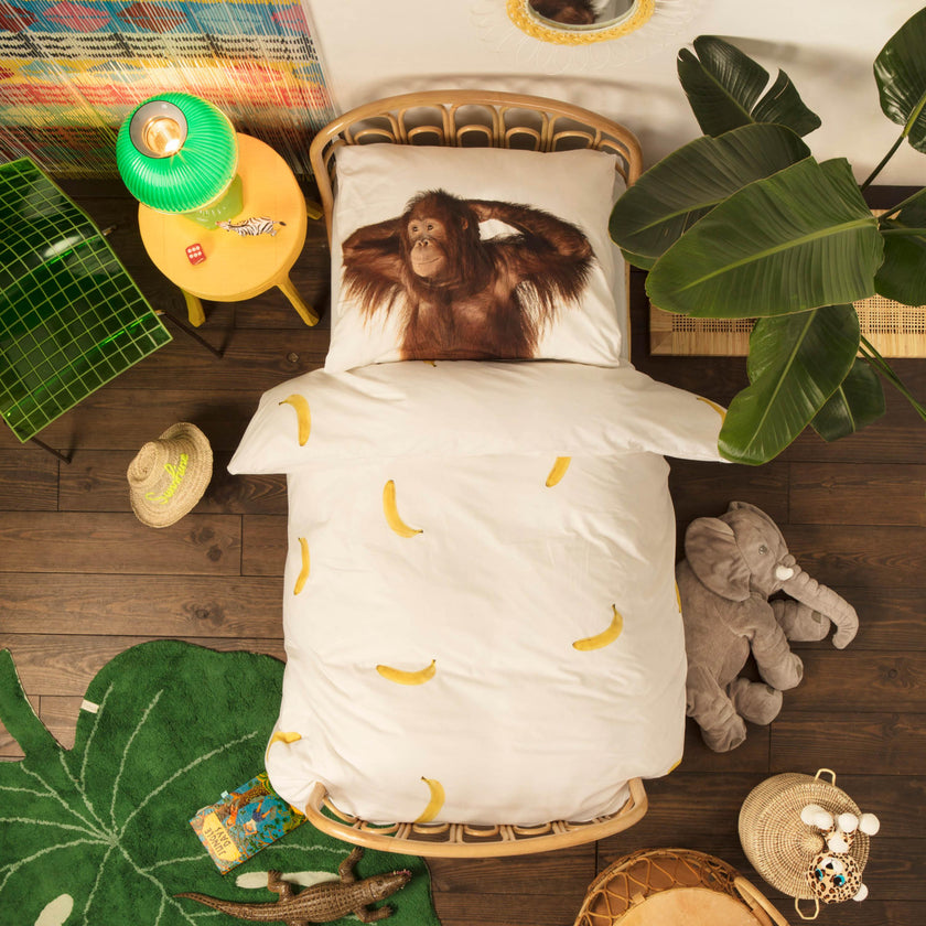 Banana Monkey duvet cover set