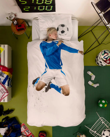 Soccer Champ Blue duvet cover set