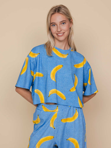 Banana Blue Cropped T-Shirt Women