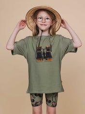 Binoculars T-shirt en Bikershorts set Kids