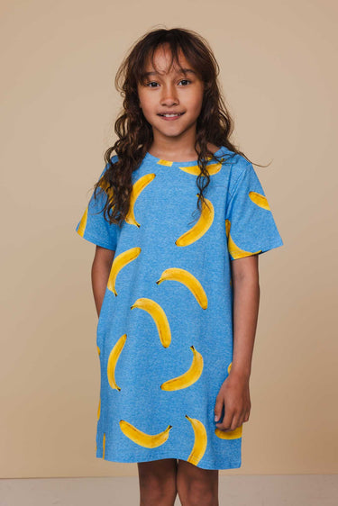 Banana Blue T-shirt Dress Kids