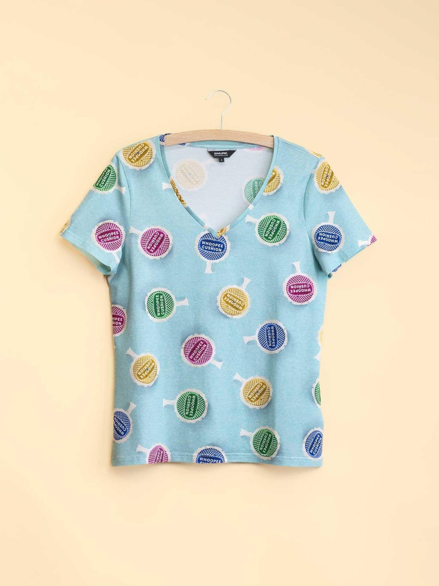 Who Farted? V-neck T-shirt Dames - SNURK