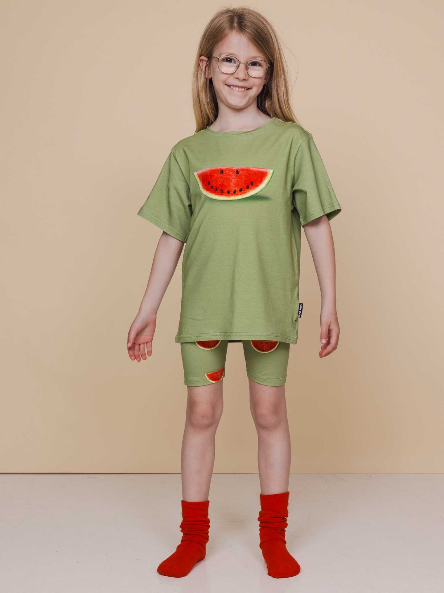 Watermelon T-shirt en Bikershorts set Kids - SNURK